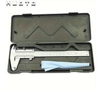 TEMU Calibrador Vernier de 6 pulgadas/150 mm, herramienta de medición, de lectura en pulgadas/métricas, calibrador Vernier de metal de precisión profesional