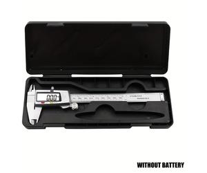 TEMU Calibre digital de 6 pulgadas 150 mm, calibre electrónico Vernier, micrómetro de metal, herramienta de medición, calibre