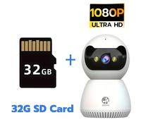 TEMU Cámara de seguridad para el hogar, monitor 1080P con audio bidireccional, visión nocturna en color, alarma por detección de movimiento, 5G WiFi uso interior y alimentación USB