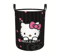 TEMU Canasta de Ropa de Calidad Hello Kitty - Cesto portátil con asa resistente, tela Oxford, diseño fácil de almacenar y plegable - Oficial Sanrio, Canastas para