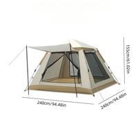 TEMU Carpa de lados con , camping al , totalmente automática, rápida, estilo familiar, carpa portátil