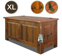 TEMU CASARIA® Cómoda de madera con , gran volumen de 103L, de almacenamiento, capacidad de carga de 160 kg, madera de acacia, cofre para pasillo, estilo colonial, marrón