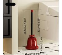 TEMU Cepillo de baño con cabezal giratorio y soporte, plástico duradero, kit de herramientas de limpieza de baño , accesorios de baño, cepillo de baño con mango largo