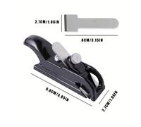 TEMU Cepillo de Carpintería Europeo | Cuerpo de Aluminio con Hoja de Acero al 65Mn | Herramienta para Recortar Bordes y Chaflanar | Cepillo Manual Profesional para Alisar y Dar Forma