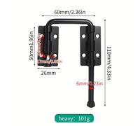 TEMU Cerradura de pestillo para puerta, hebilla de seguridad antirrobo para puerta de madera, ventana, baño, hebilla de puerta engrosada, enchufe fácil izquierda derecha