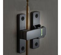 TEMU Cerradura de puerta con perno de 90/, pestillo de puerta sin perforaciones, cerradura de puerta de aleación de , pestillo de baño, puerta de hotel, pestillo antirrobo