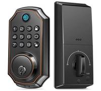TEMU Cerradura Inteligente, con Digital, Código PIN, Llave Física, Código para Invitados, Guía de Voz, Cierre Automático, Larga Duración de Batería ( Aceitado)