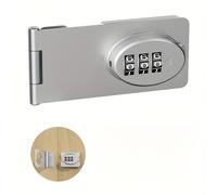 TEMU Cerradura rotativa de , cerradura mecánica para gabinetes, , sin llave, para puertas de cobertizos, armarios, baños, uso en exteriores