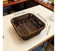 TEMU Cesta de almacenamiento pequeña, cesto organizador para escritorio, bandeja multiusos duradera y versátil, ideal para , fiestas, reuniones con té o picnics