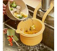 TEMU Cesta de filtro automática para fregadero - Cesta de desagüe automática para residuos de comida con extraíble, fácil de instalar y quitar, adecuada para diseño de cocina (Verde)
