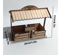 TEMU Cesta de madera para guardar huevos de Pascua | Fabricada para uso decorativo y práctico, cestas para estantes