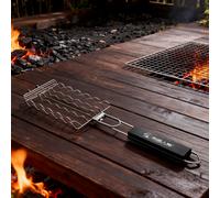 TEMU Cesta de malla metálica para asar salchichas, ideal para picnics, camping y aperitivos para barbacoas en el hogar