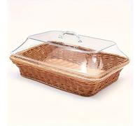 TEMU Cesta de Pan Faridabio - Cesta de Pan de Plástico Duradera, Bandeja Lavable para Postres y Frutas - Ideal para Cocina, Picnic y Exhibición en el Hogar, de Almacenamiento para Pasteles y Postres