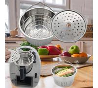 TEMU Cesta y rejilla de vapor de acero inoxidable para TM5 TM6 TM7, adiciones de cocina versátiles para una y