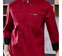 TEMU Chaqueta Profesional de Chef para Hombres - Duradera y Transpirable, Uniforme Elegante para Cocina y Restaurante - Ideal para Hoteles, Restaurantes, Cómoda en Todas