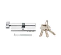 TEMU Cilindro de cerradura de aluminio regular para puerta interior pequeña de 70 cm, cilindro de cerradura interior para dormitorio, adiciones de cerradura de cilindro, función antirrobo, fiable y
