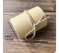 TEMU Cinta Adhesiva Washi de Papel Vintage de 6 cm de Ancho con Cuadrícula y Texto, para Scrapbooking, Etiquetas, Diarios, Junk Journal y Mascarillas DIY