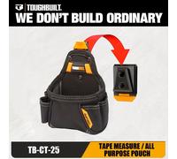 TEMU Cinta métrica Toughbuilt, bolsa multiusos para herramientas con clip TB-CT-25