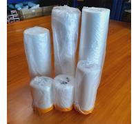 TEMU Cinta y Cortinas, 1 Rollo de Film de Enmascarar Preaplicado, Film Adhesivo de Plástico para Pintura, Papel de Enmascarar de Pintura Multiusos Adecuado para Muebles y Paredes