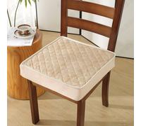 TEMU Cojín de Asiento de Espuma de Densidad Cuadrado Contemporáneo con de Franela con Cremallera - Lavable a Máquina, Base Antideslizante para Decoración del Hogar