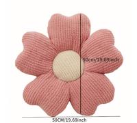 TEMU Cojín floral de 50 cm, cojín para suelo decorativo, cojín de felpa para asientos, cojines decorativos para dormitorios, sofás y sillas, cojín de felpa, almohadones，: 50 × 50 × 10 cm
