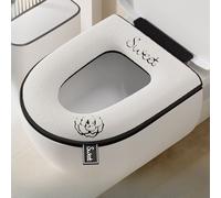 TEMU Cojín universal para asiento de inodoro, adecuado para todas , con con cremallera, cojín para asiento de baño