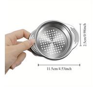 TEMU Colador de Lata de Acero Inoxidable, Filtro de para Orejas, Utensilios de Cocina