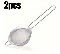 TEMU Colador de malla de cocina de 3.15 pulgadas, colador manual de acero inoxidable, colador para cócteles, filtro para té, café y , colador de alimentos con mango