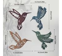 TEMU Colección de , Decoraciones de Pared de Metálico Colorido, Contemporáneos para el Hogar y el Jardín, Pieza Colgante Elegante para Patio, y