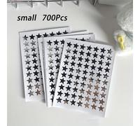 TEMU Colección de Pegatinas Estrella Plateada - 240/350/700 piezas de Estrellas Autoadhesivas para Manualidades DIY, Cuadernos y Decoración de Llaveros