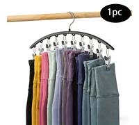 TEMU Colgador con pinzas antideslizante sin marcas, 1 pieza - con 10 pinzas, para corbatas, perchas, organizador colgante para armario que ahorra para organizadores y almacenamiento de armario