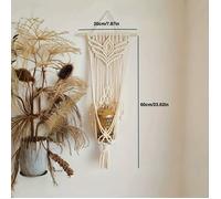 TEMU Colgador de pared para plantas de macramé, a , múltiples opciones de color, madera flotante de California opcional, para suculentas