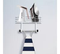 TEMU Colgador de Tabla de Planchar de Metal para en la Pared, Soporte para Plancha y Tabla de Planchar, Decoración y Almacenamiento para Lavandería con Gran Almacenamiento