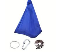 TEMU Columpio hamaca elástica ajustable para yoga, uso en exteriores e interiores, relajación cómoda, silla colgante portátil para meditación, tela transpirable, , para viajes