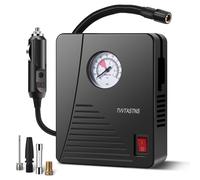 TEMU Compresor de aire inflador de neumáticos portátil bomba de aire para neumáticos de coche 12V bomba de neumáticos automática 100PSI con luz LED para coche, bicicleta y otros inflables