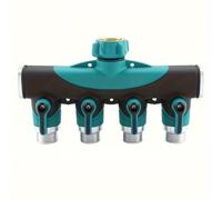TEMU Conector de Manguera de 1pc 3/4" 4 Vías 2 Vías Válvula Divertidor Separador de Agua para Jardín Adaptador de Grifo Válvula de Cierre de Manguera para Jardín Doméstico