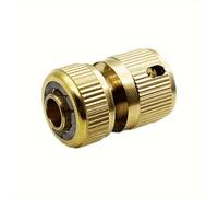 TEMU Conector de manguera de latón para jardín de 1/2", adaptador de grifo para tubería de manguera de riego para reparación de tubos de jardín, accesorios de riego adaptados