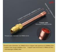 TEMU Conector de SAE Flare para 1/4", 3/8", 1/2", 5/8" y 3/4" con tubo de cobre y adaptador de tubería de latón para aire acondicionado y electrodomésticos.