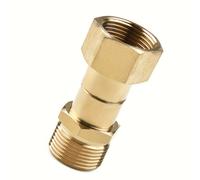TEMU Conector Giratorio de Latón para Lavadora a Presión, Racor de Manguera con M22 de 14mm, Rotación de , Conector para Pulverizador de Manguera