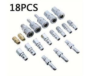 TEMU Conector Rápido de Estilo Japonés 18 Piezas Conector Neumático