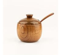 TEMU Conjunto de 2 piezas Tarro de Madera Estilo Japonés Retro para Especias con , de Sazonadores de Madera para Cocina Casa y Restaurante