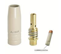TEMU Conjunto de 3 piezas, Boquilla de Protección con Recubrimiento MB-15AK para MIG 15AK, Soporte de Punta de Boquilla de 0.8/1.0/1.2mm para de Soldadura MIG/MAG
