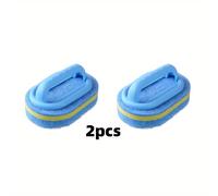TEMU Conjunto de 4 piezas / 2 piezas de Esponja Borrador y Limpiador para Bañeras y Azulejos con Mango - Fregona Potente para Cocina, Piscina, de Platos y Limpieza