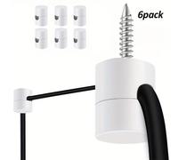 TEMU Conjunto de 6 Ganchos para Luz de Techo y Cintas para Lámparas - Abrazadera para Cables de Luz de Techo, Gancho para Lámpara