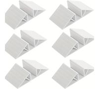 TEMU Conjunto de 6 Pies de Soporte Triangulares Blancos para Muebles Resistentes al Suelo, Diseño Duradero y para Protección , Estabilidad de los Muebles | Estética | Plástico Resistente