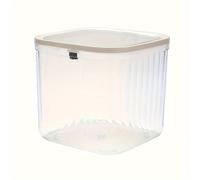 TEMU Contenedor de almacenamiento de cuentas de lavandería de material PET, sin , apilable, con de presión, para accesorios de baño y dispensador de productos de cuidado personal.