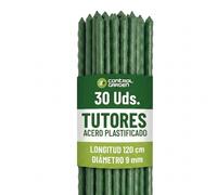 TEMU CONTROL GARDEN Tutores de Acero Plastificado para Plantas 120 cm Ø | Varillas Crecimiento Plantas | Soporte Interior y Exterior (30)