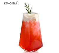 TEMU Copas Geométricas Altas de 500 ml, Set de Cristalería para Cócteles, Diseño Moderno y Práctico, Vasos para Beber Agua, Cócteles, Cerveza