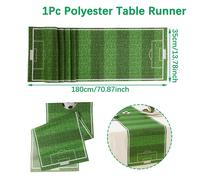 TEMU Corredor de con Temática de de Fútbol - 180x35cm Poliéster para Decoración de Fiestas Temáticas de Fútbol en , Baby Showers Deportivos, Decoración de Mesa de Comedor, Decoraciones para de Fútbol