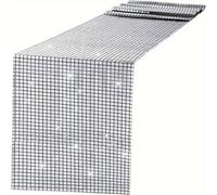 TEMU Corredor de Mesa Plateado de 30*275 cm con Disco para Fiestas Temáticas de los 70s, 80s, Día de San Valentín, , Decoración de Baile, - Paquete Individual